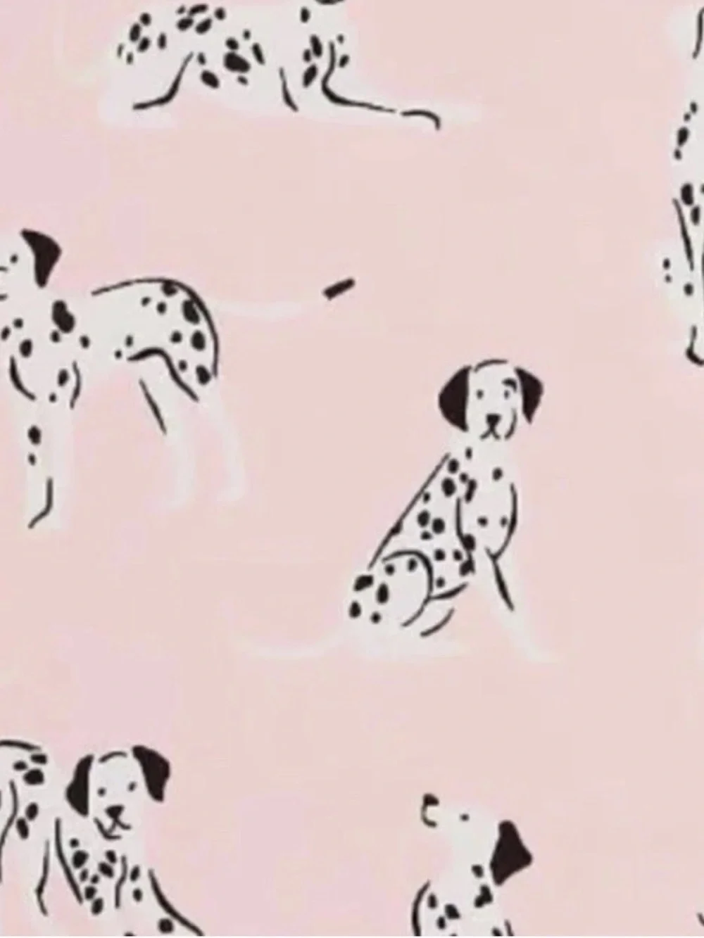 NWT Kate Spade Knit Pajama pj's Set Size S Shorts dogs Dalmations Pink